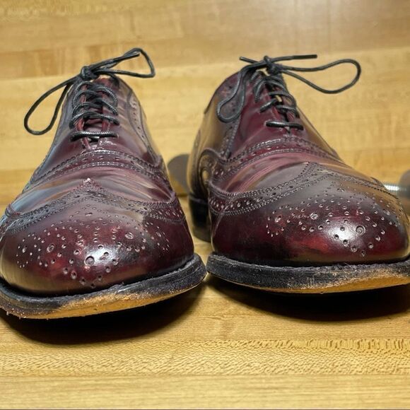 Allen Edmonds Lloyd Wingtip Shoes Oxford Size 8.5E - Picture 9 of 11
